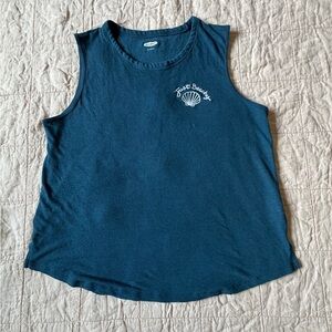 Old Navy Teal Crewneck Tank Top